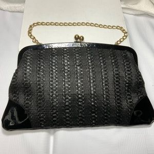 Rare Vintage Ingber Black Clutch